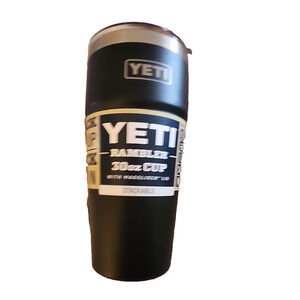 Yeti Rambler 30 oz Stackable Cup Black New GS9501-1 Missing Magslider Magnet